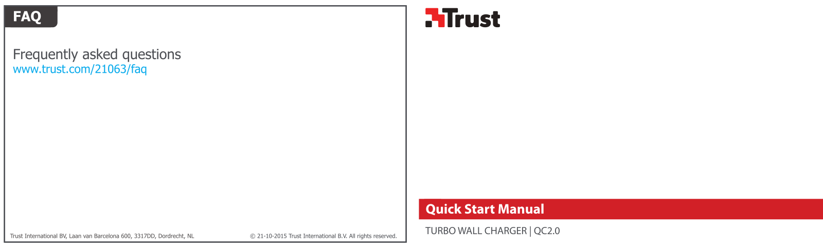 Trust 21063 Quick Start Guide