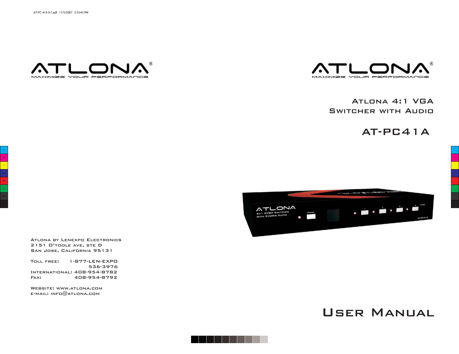 Atlona AP-PC41A User Manual