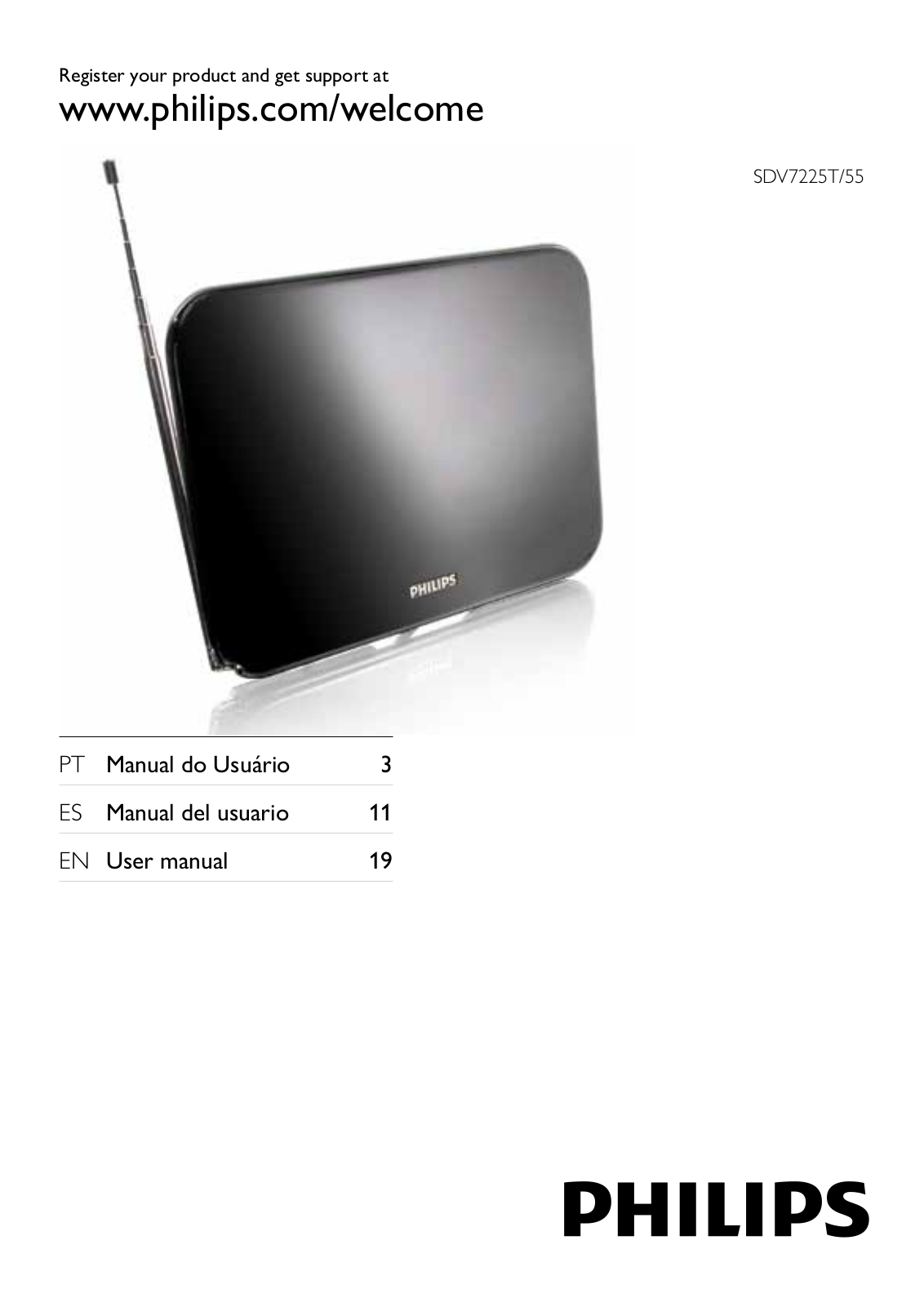 Philips SDV7225T-55 User Manual