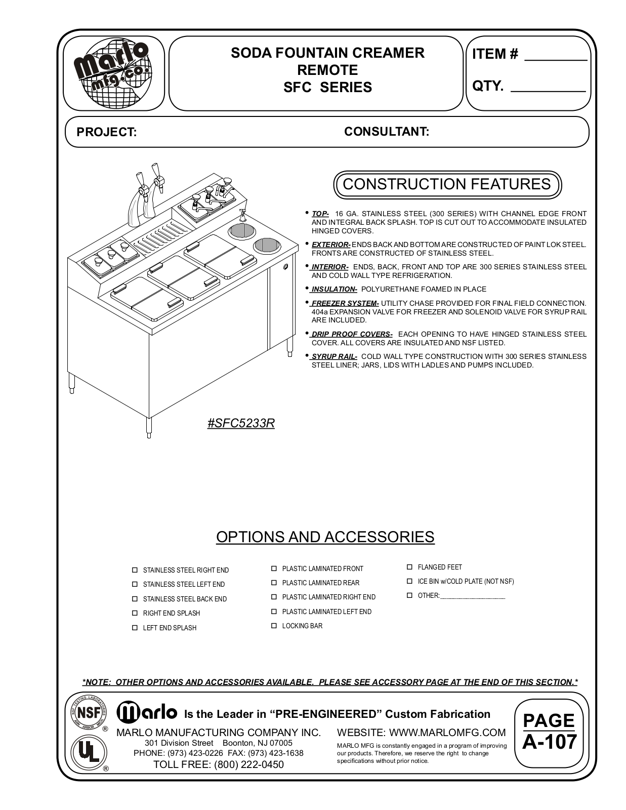 Marlo SFC5230R User Manual