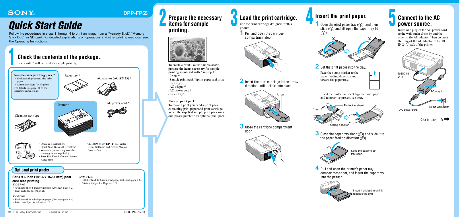 Sony DPP-FP55 User Manual