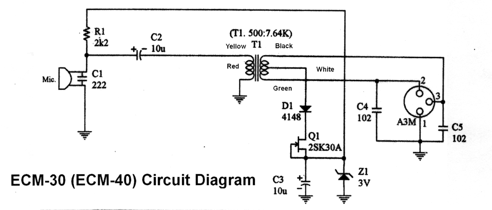 Stageline ecm30, ecm40 schematic