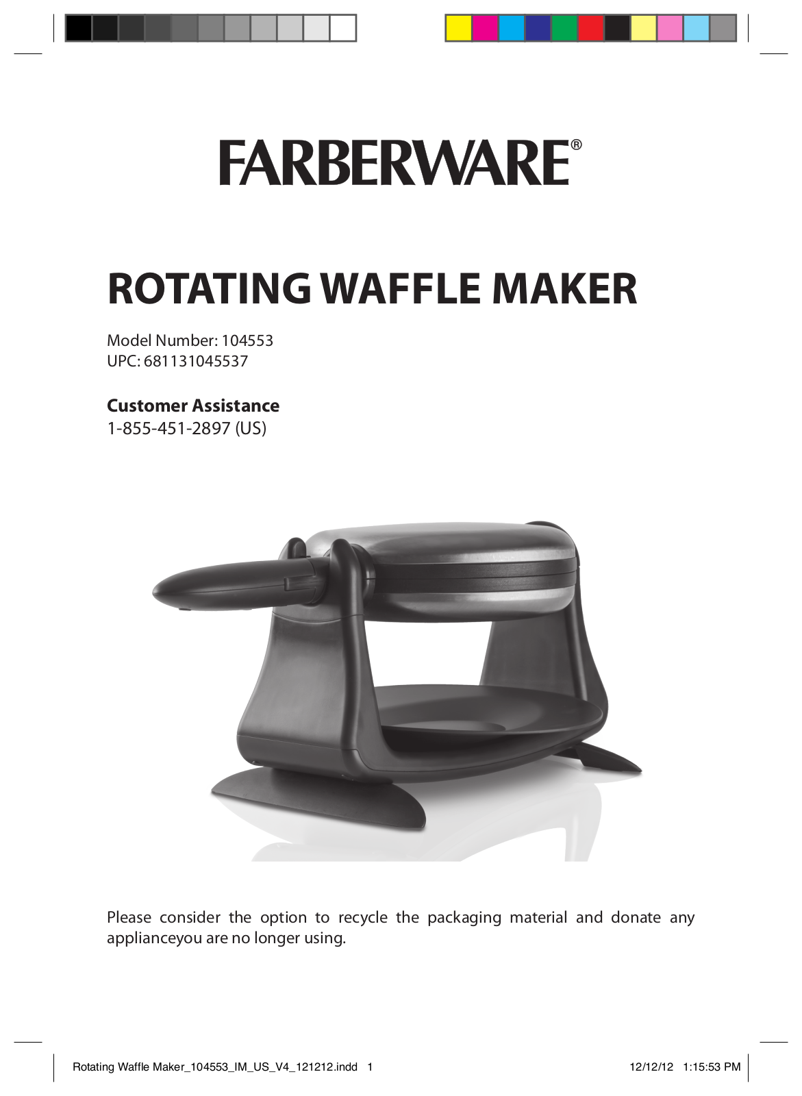 Farberware 104553 User Manual