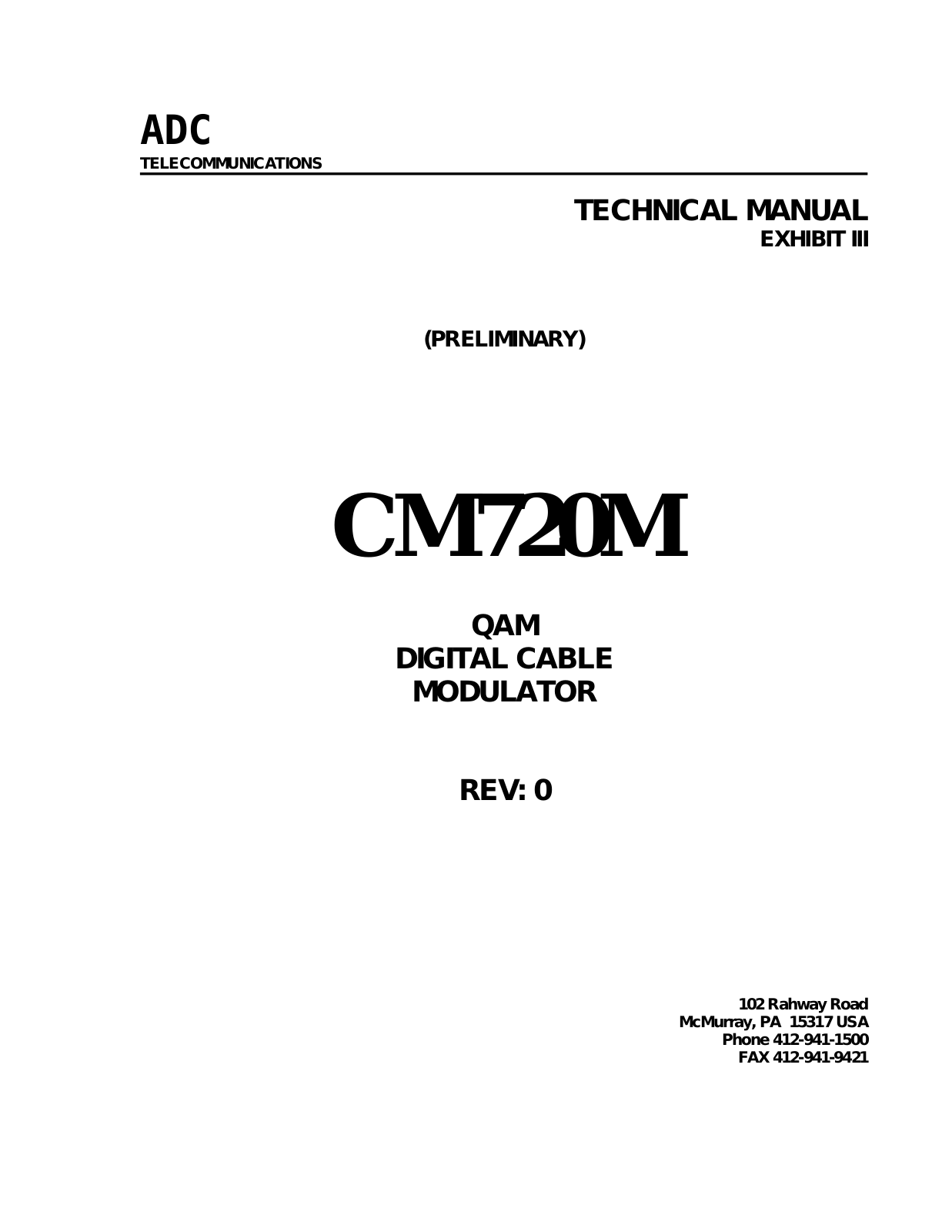 Axcera 79XITS-7040 Users Manual