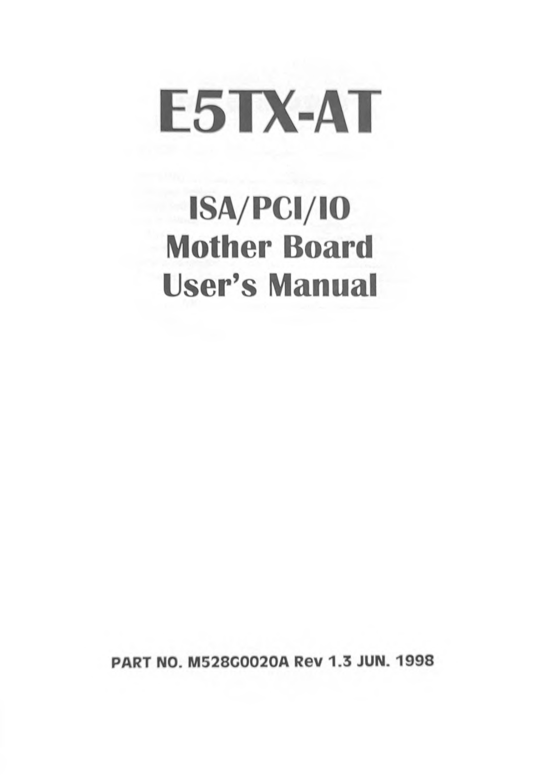 EFA E5TX-AT User Manual - ManualMachine.com