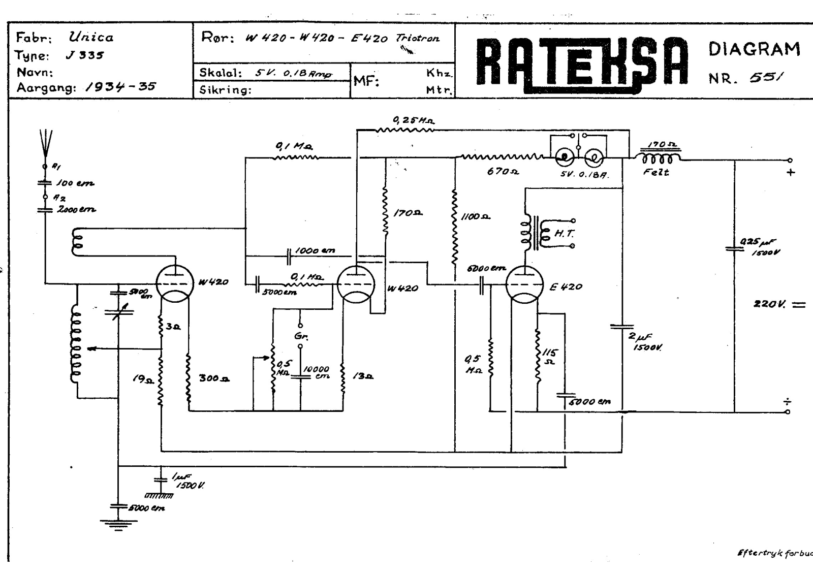 Unica J335 Schematic - ManualMachine.com