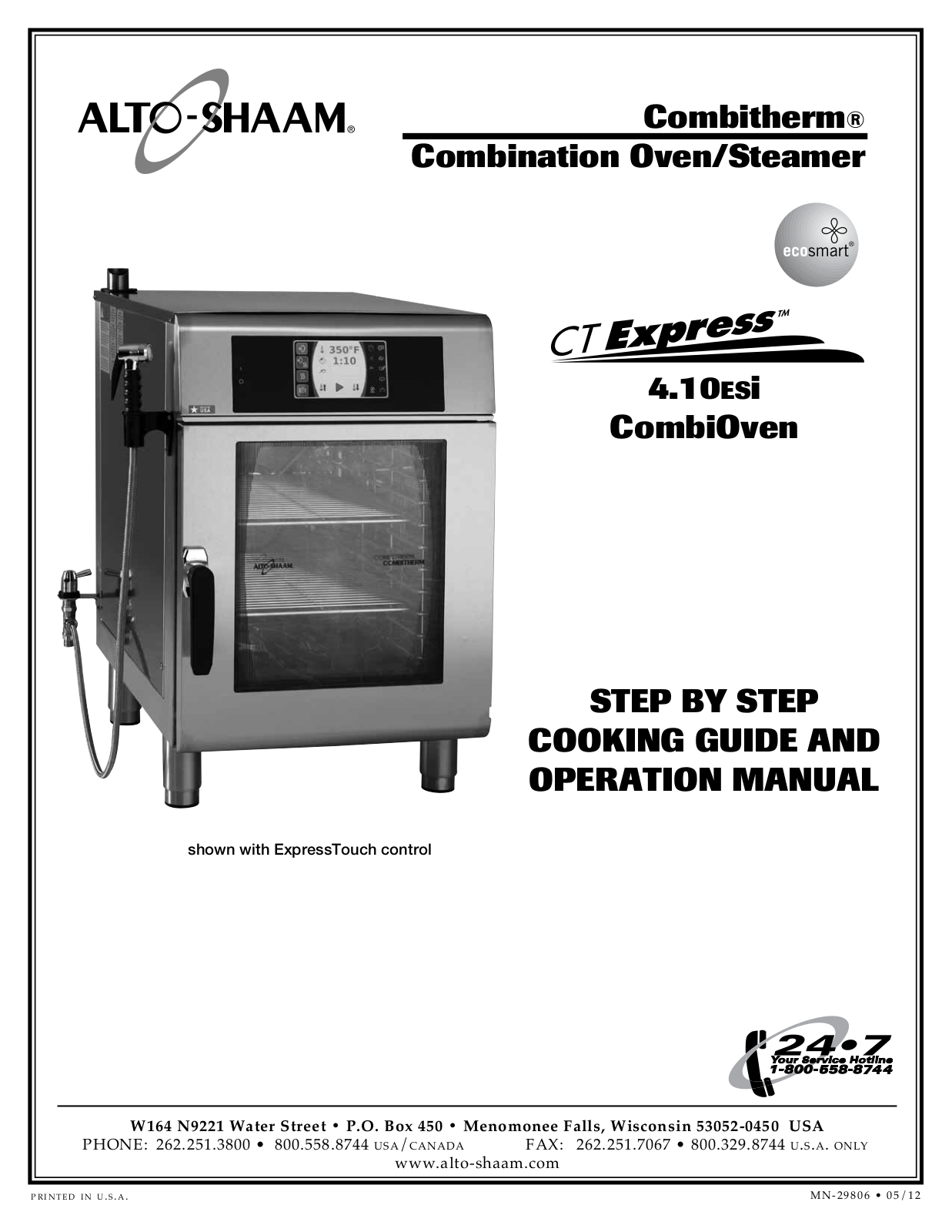 Alto-Shaam Combitherm 4.10ESi User Manual