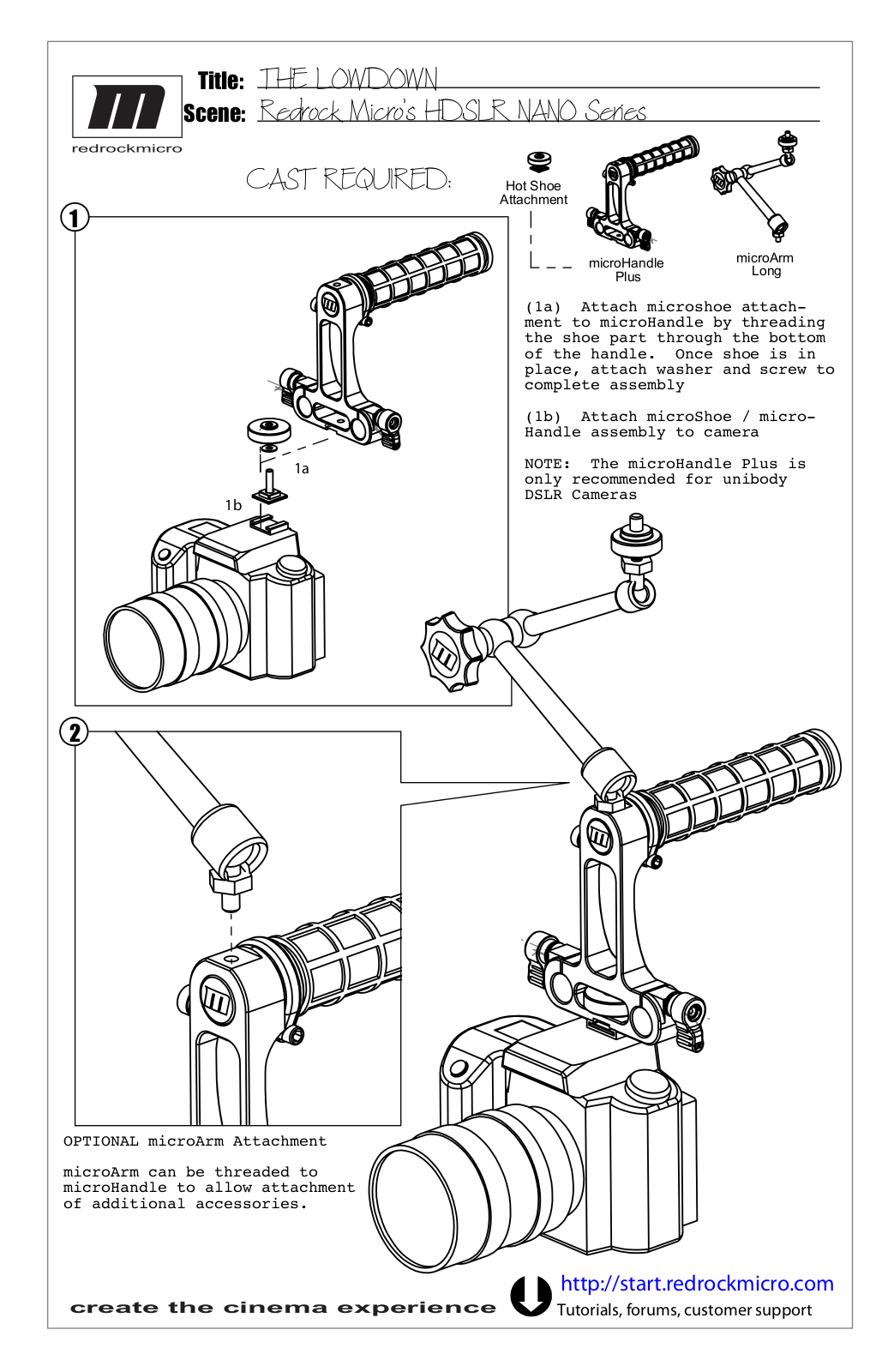 Redrock Micro 19-001-0002 User manual