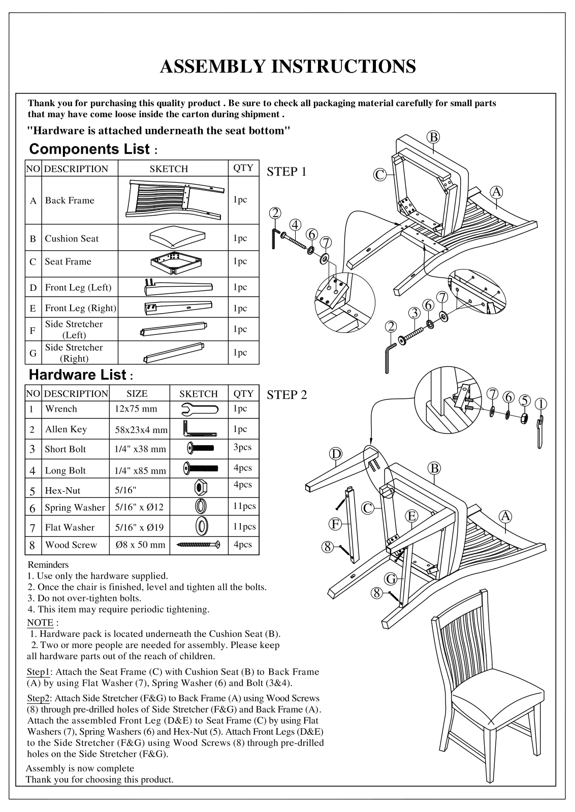 Foundstone W008047227 Installation & Assembly - ManualMachine.com