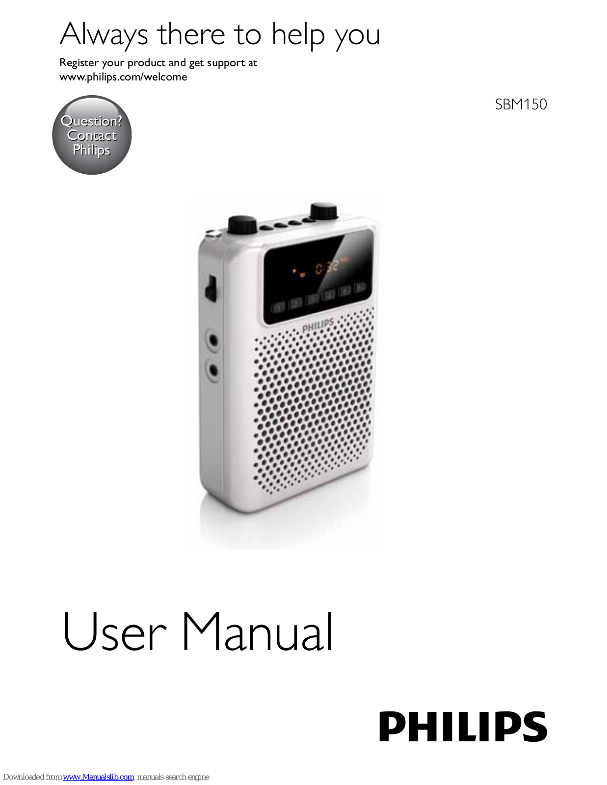 Philips SBM150 User Manual - ManualMachine.com