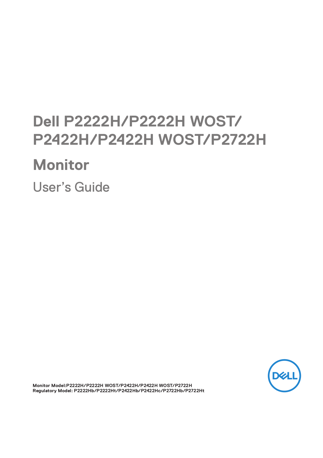 Dell P2222H User’s Guide - ManualMachine.com