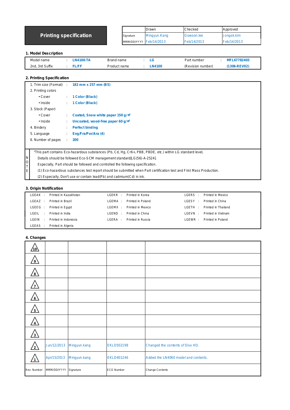 LG 22LN4060 Owner’s Manual