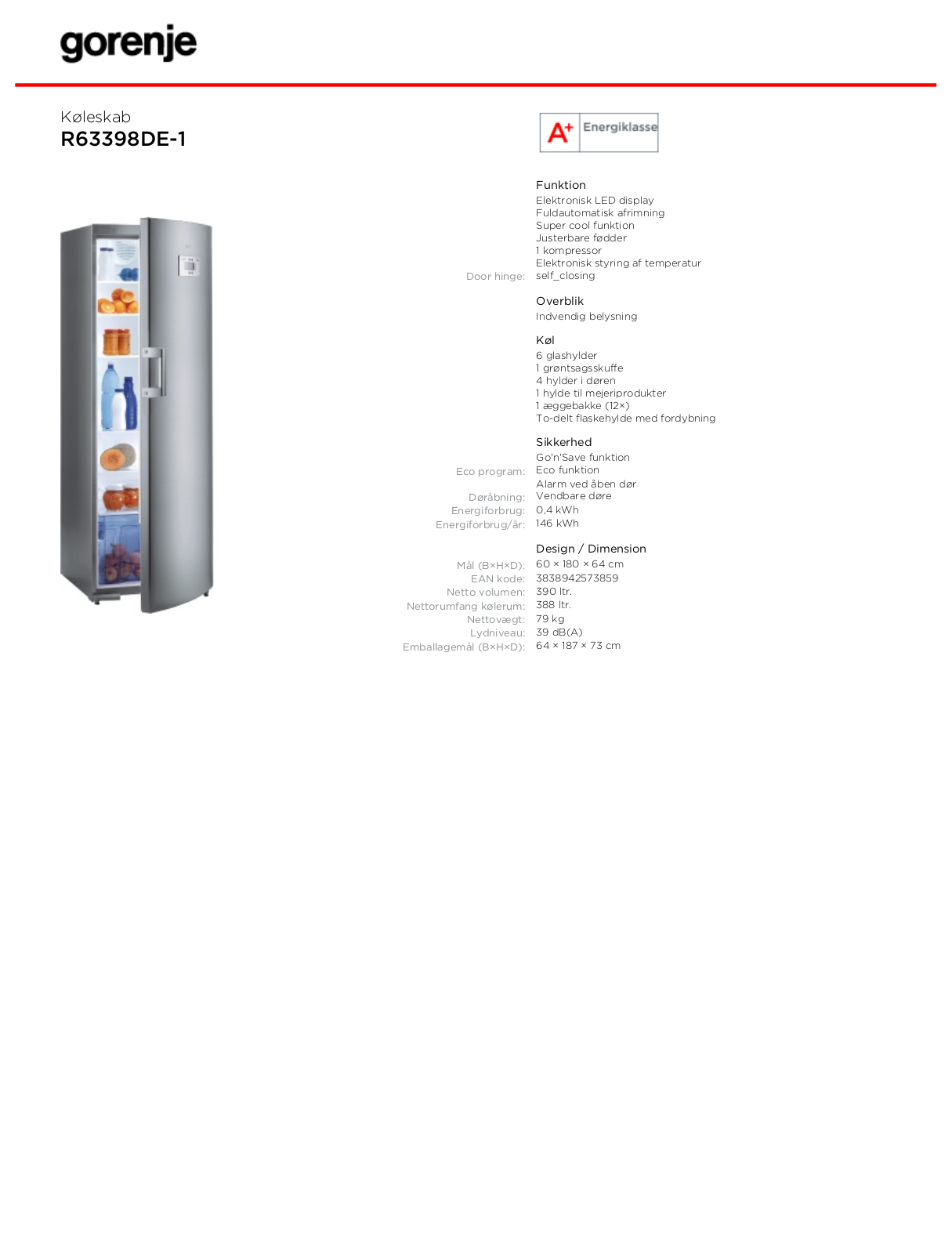 Gorenje R63398DE-1 BROCHURE