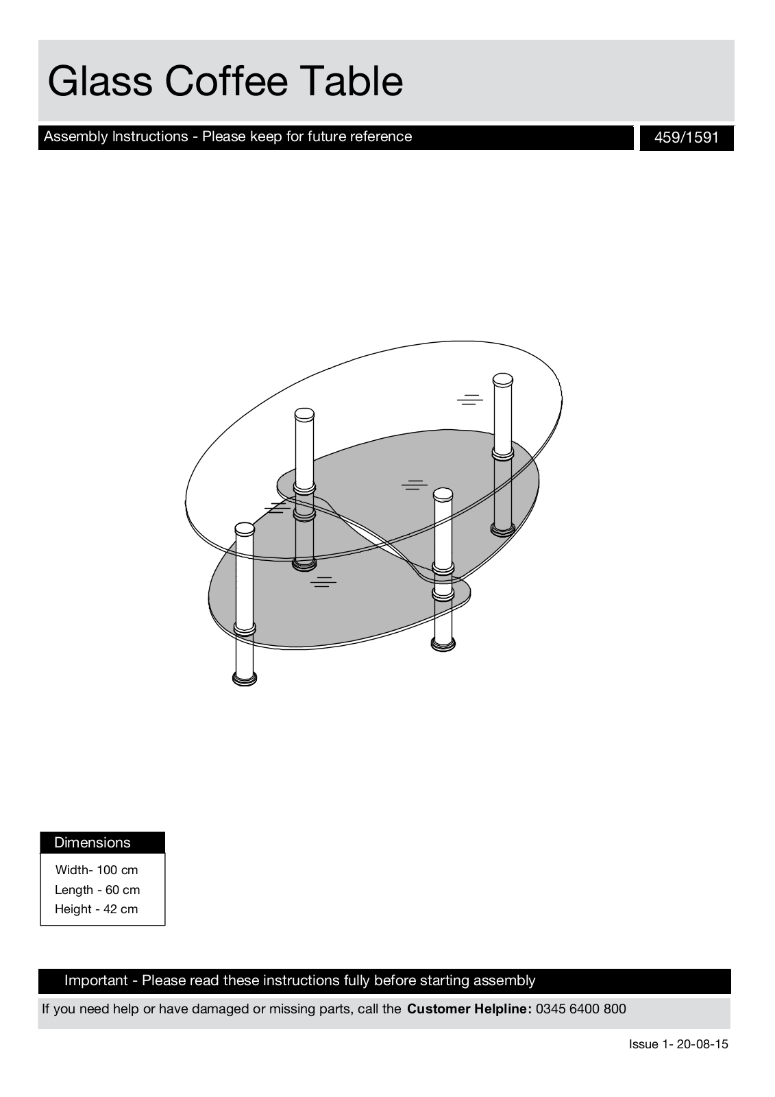 Argos 459-1591 ASSEMBLY INSTRUCTIONS - ManualMachine.com