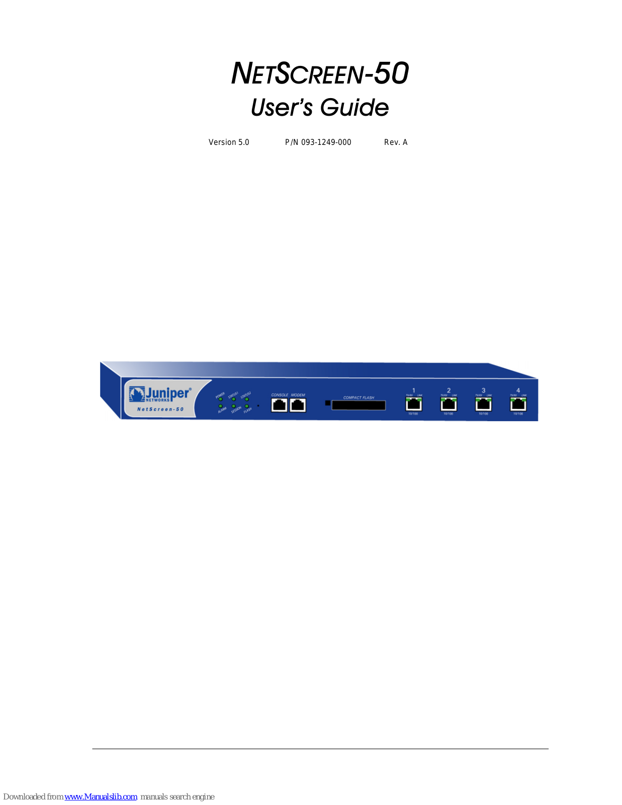 Juniper NetScreen-50 User Manual