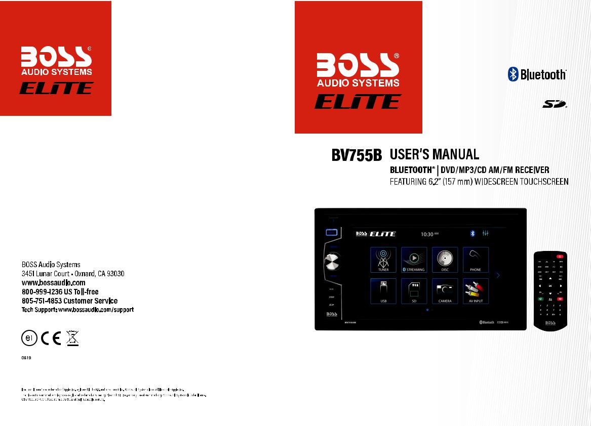 BOSS BV755B User Manual