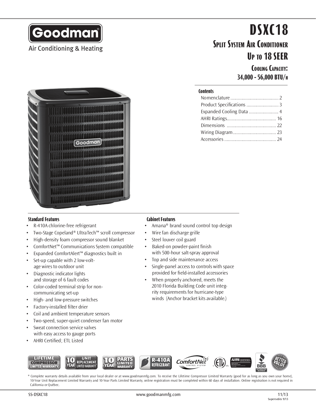 Goodmans DSXC18 User Manual