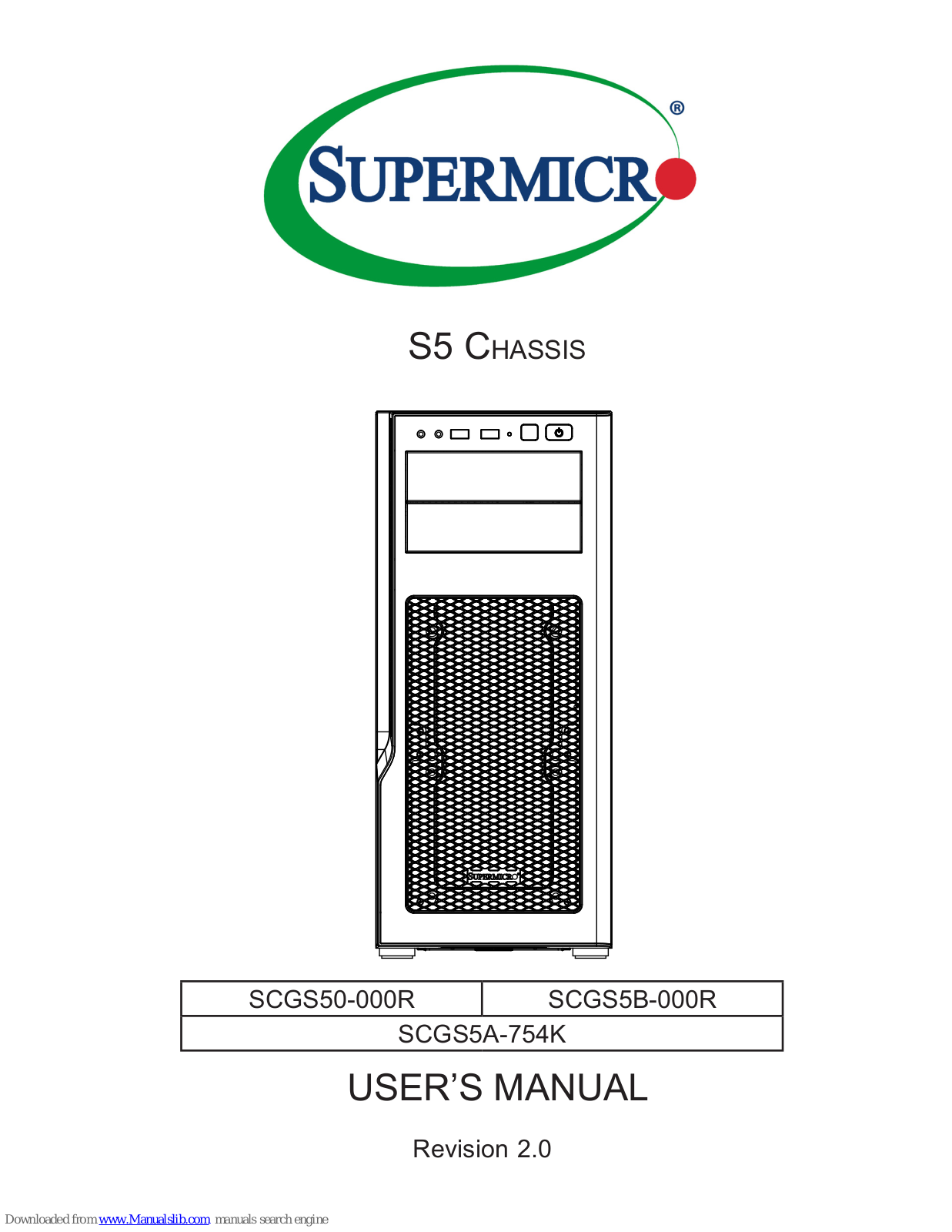 Supermicro SCGS5 Series, SCGS50-000R, S5 Series, SCGS5B-000R, SCGS5A-754K User Manual