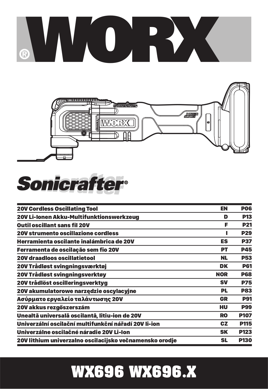 Worx WX696, WX696.X User guide - ManualMachine.com