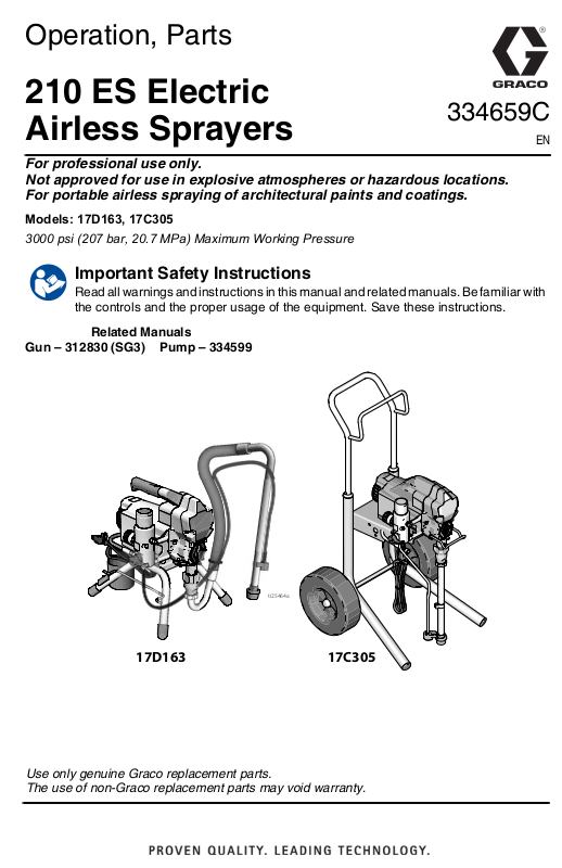 Graco 210 ES User Manual