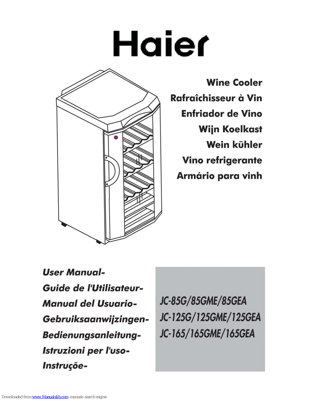 HAIER JC-85GME User Manual