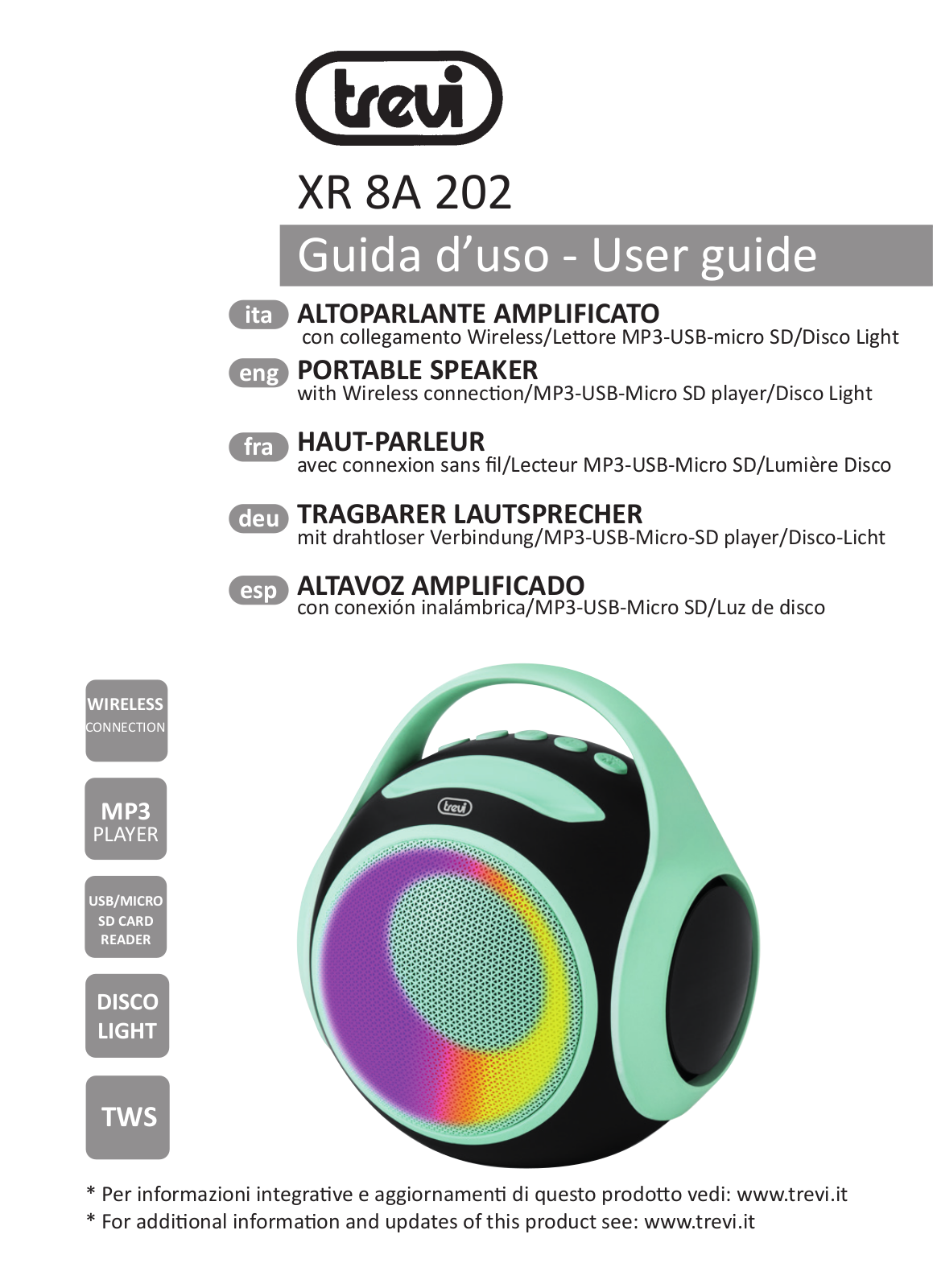 Trevi XR 8A 202 User guide - ManualMachine.com