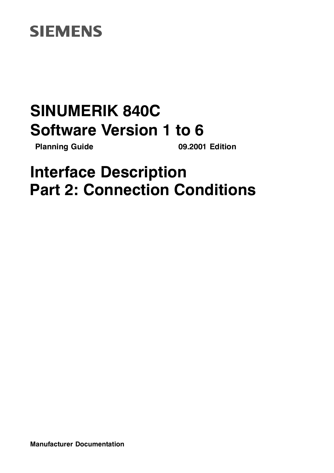 siemens 840C User Manual