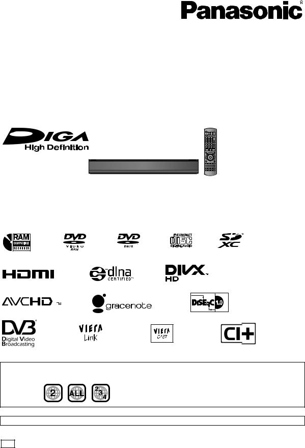 Panasonic DMR-XS400 Operating Instructions