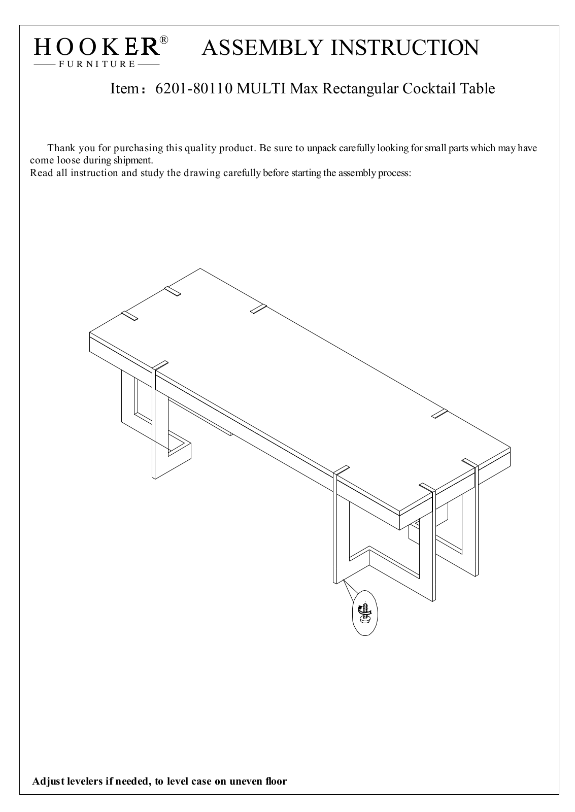 Hooker 6201-80110-MULTI Assembly Instructions - ManualMachine.com