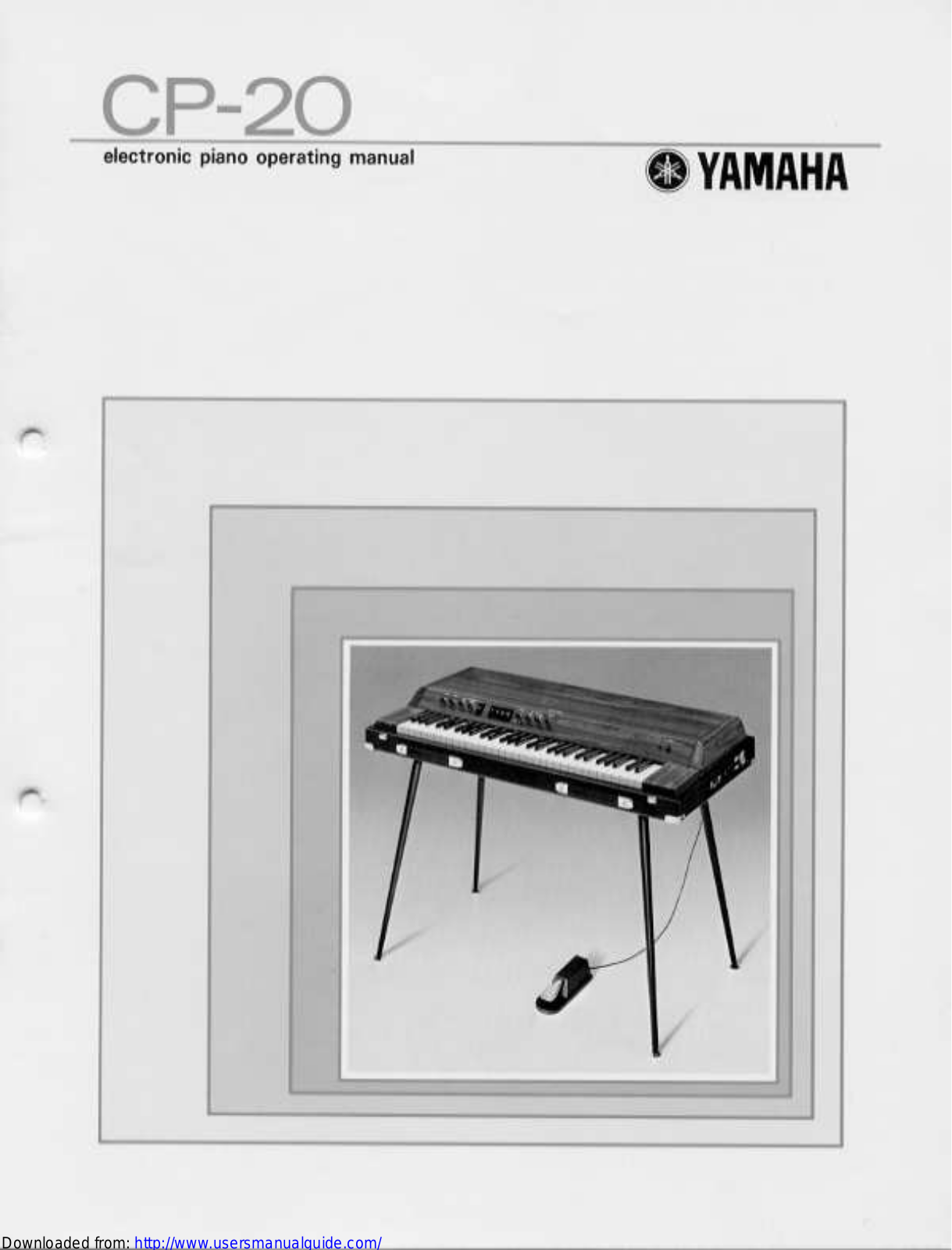 Yamaha Audio CP-20 User Manual