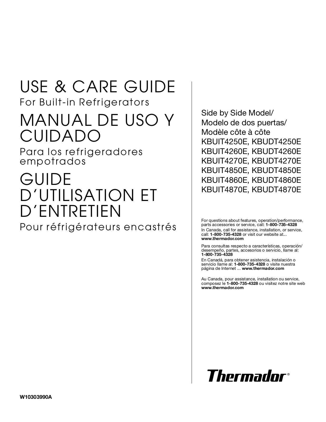 KITCHENAID KBUDT4875E, KBUDT4275E, KBUDT4255E, KBUDT4855E, KBUDT4265E Owner's Manual