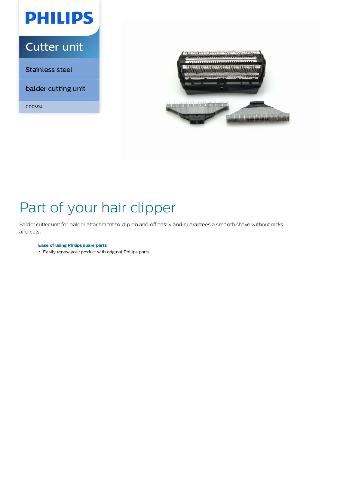 Philips CP0394/01 leaflet - ManualMachine.com