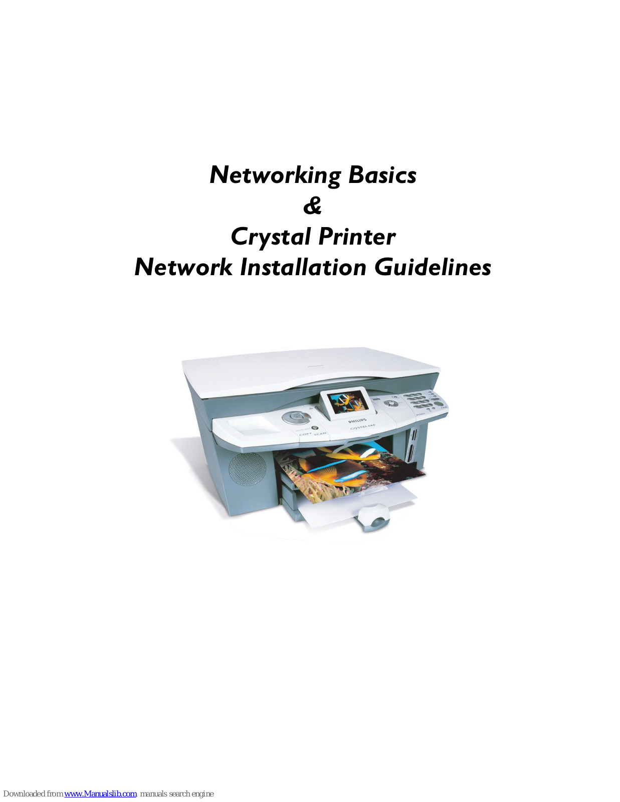 Philips CRYSTAL 650 - NETWORK, CRYSTAL 660 Network Installation Manual - ManualMachine.com