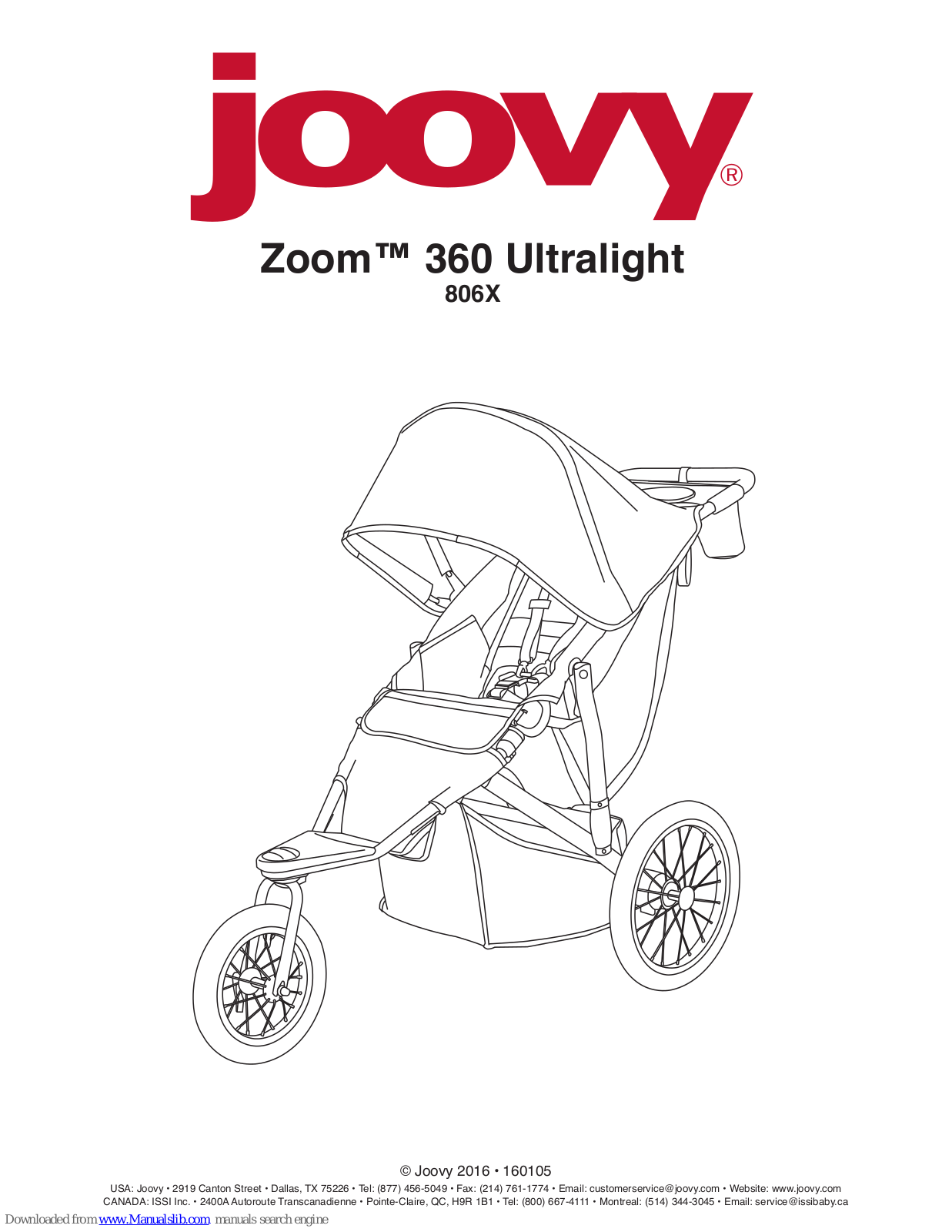 Joovy Zoom 360 Ultralight User Manual