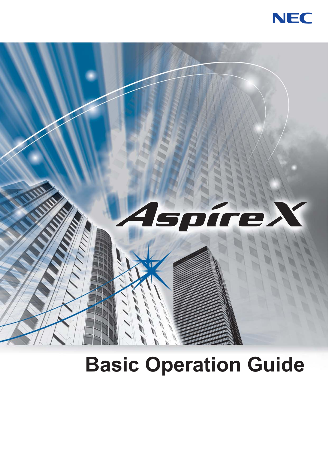 NEC AspireX Operation Manual