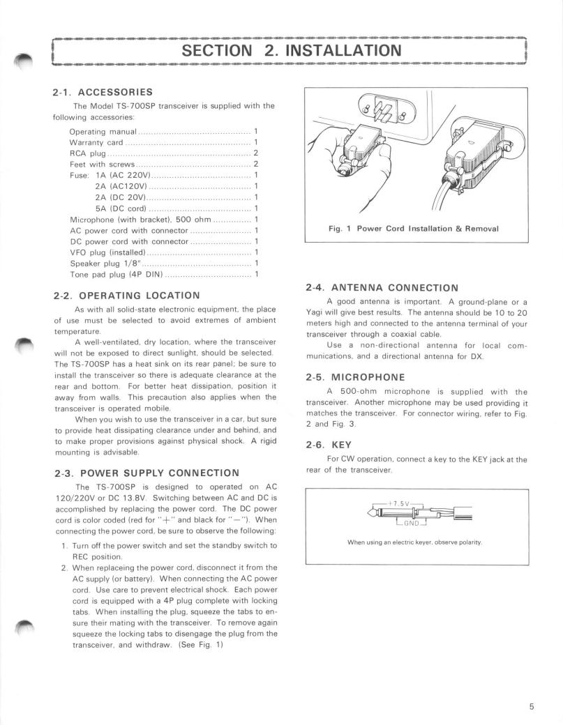 KENWOOD TS-700SP User Manual