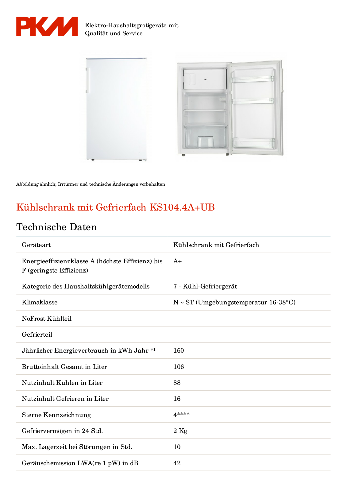 PKM KS104.4A+ User Manual