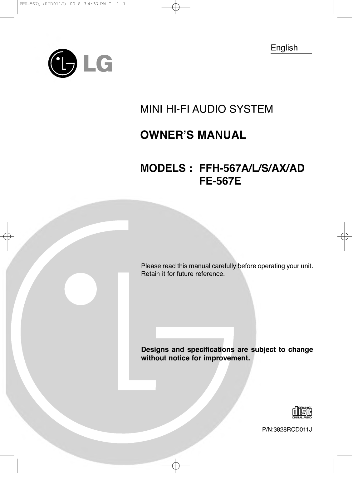 LG F-567A User Manual