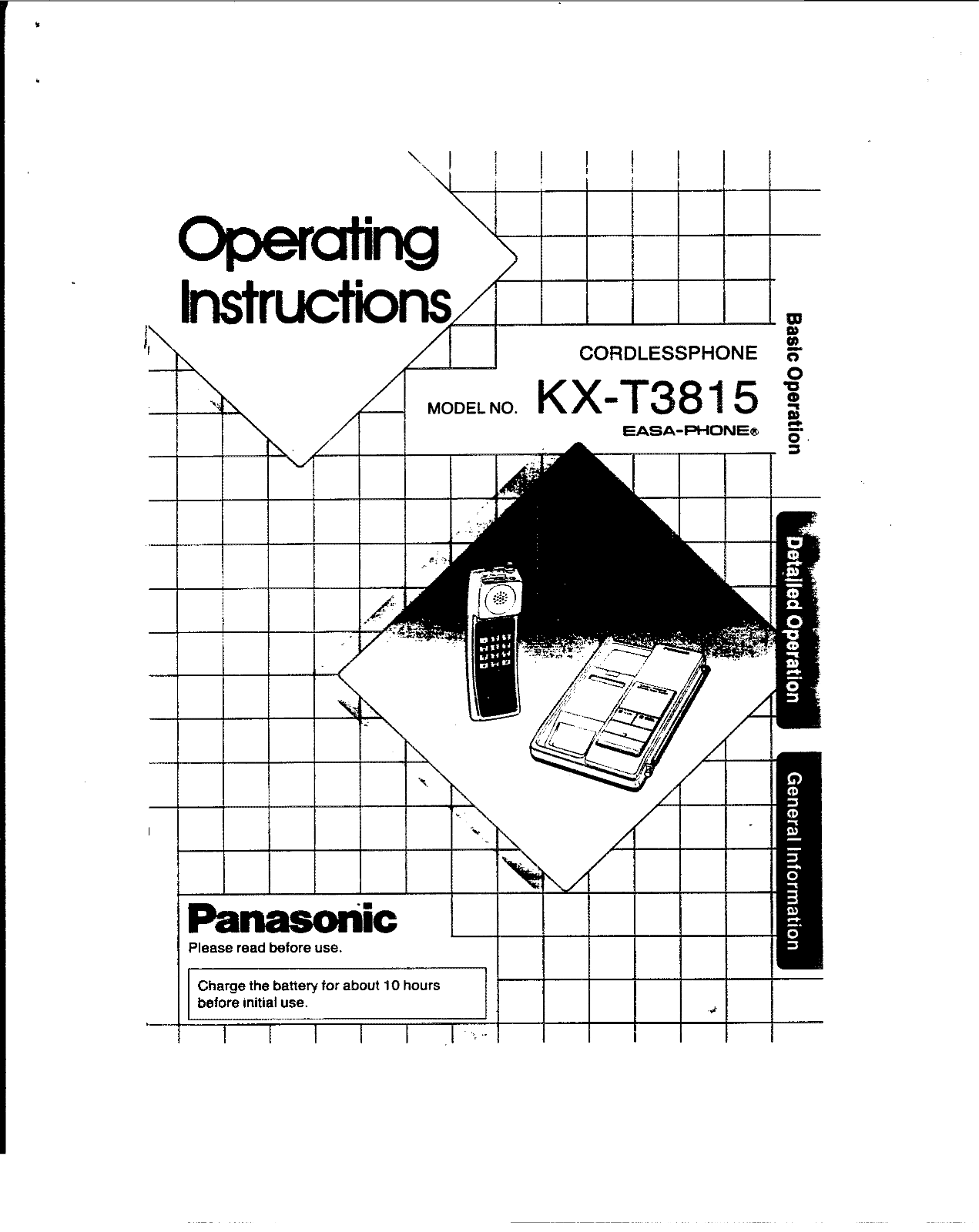 Panasonic kx-t3815 Operation Manual