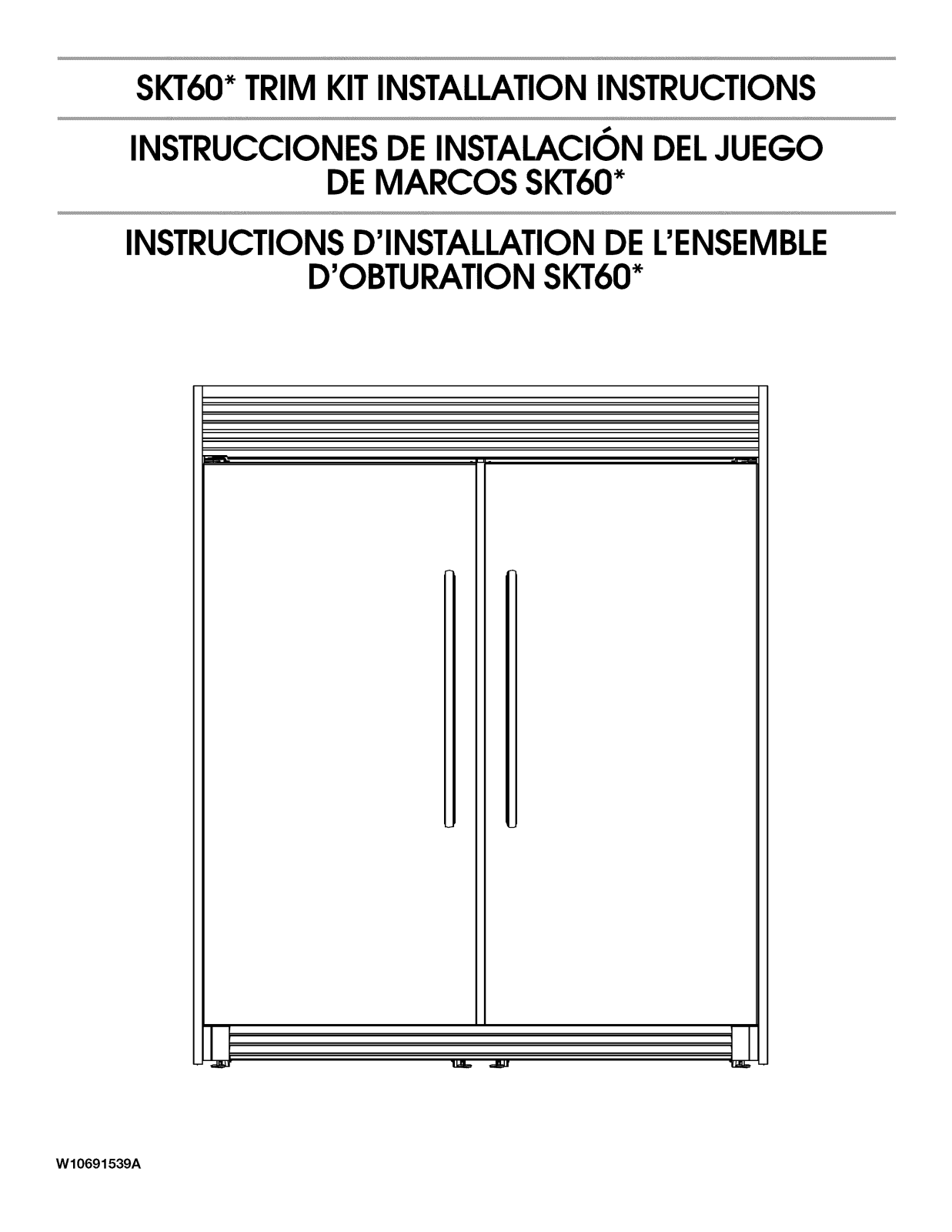 Whirlpool WSZ57L18DM00, WSZ57L18DH00 Installation Guide