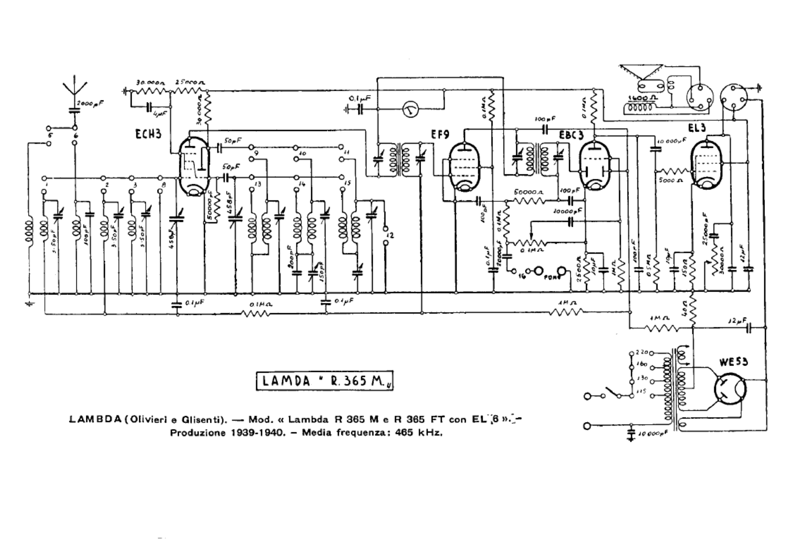 Lambda r365m schematic