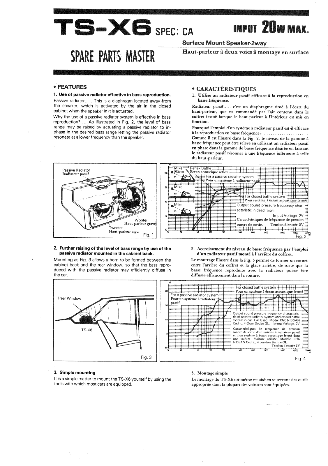 Pioneer TS-X6 User Manual