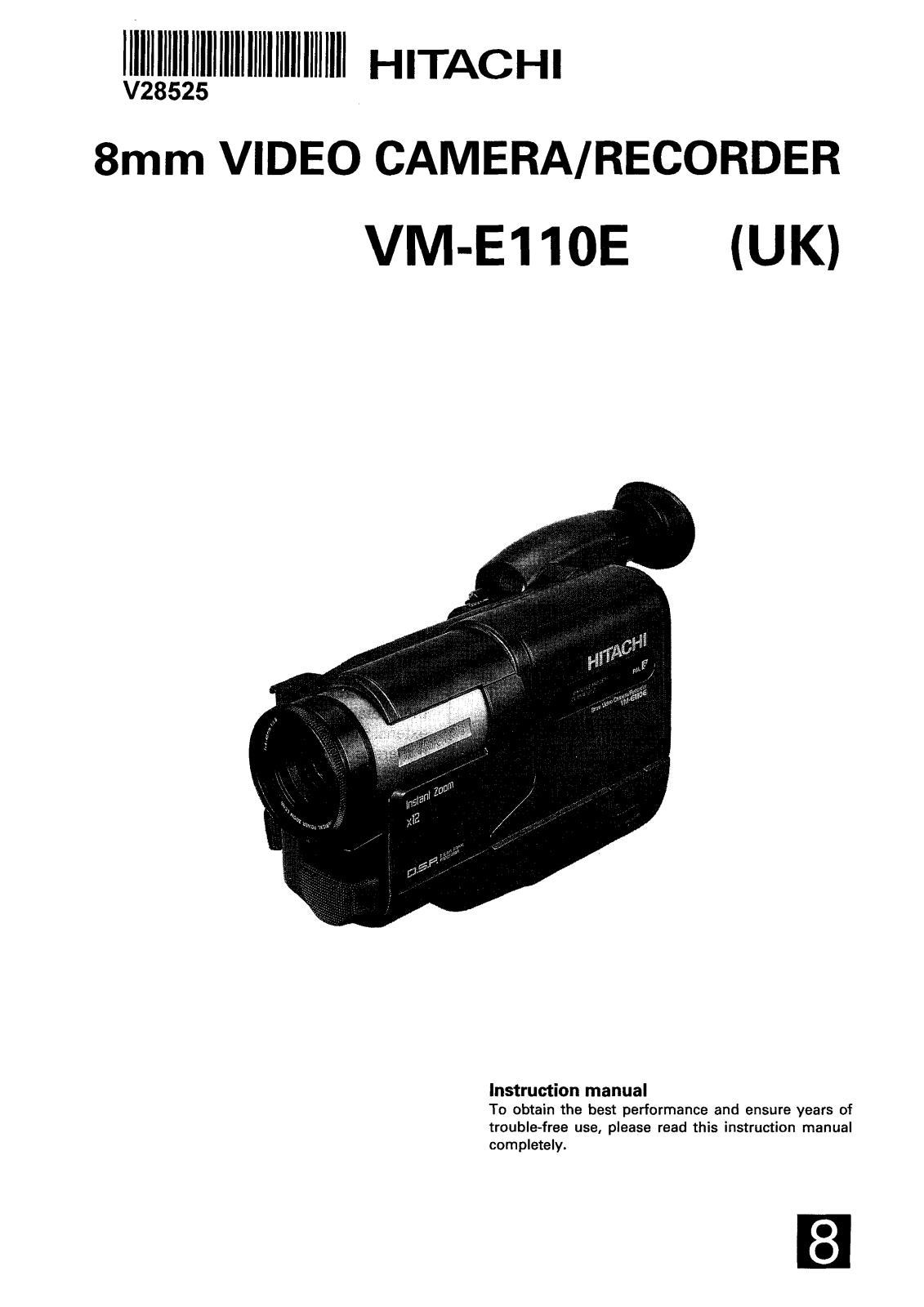 Hitachi VME110E User Manual