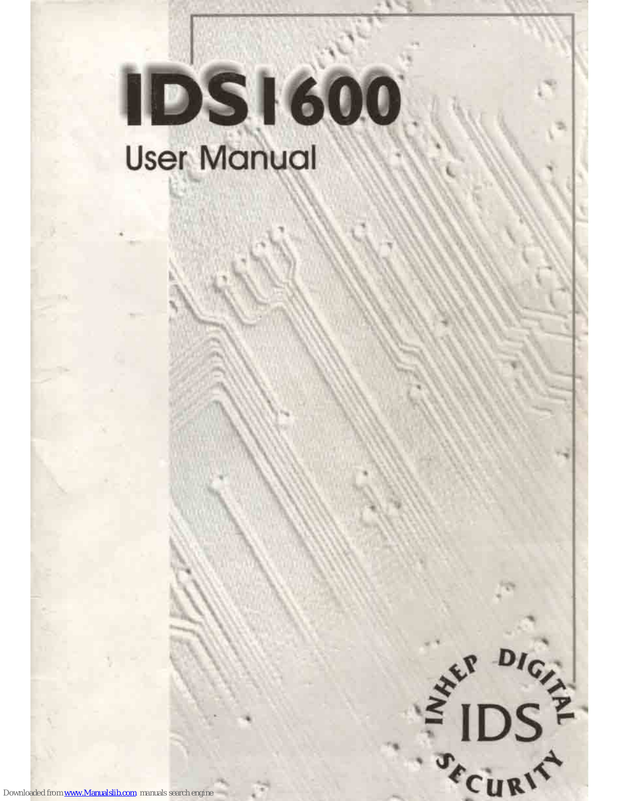 IDS 1600 User Manual