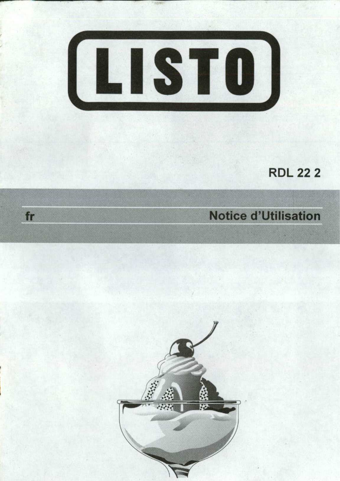 LISTO RDL222 User Manual