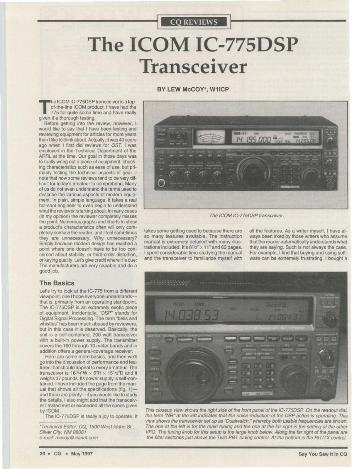 ICOM IC-775DSP review - ManualMachine.com