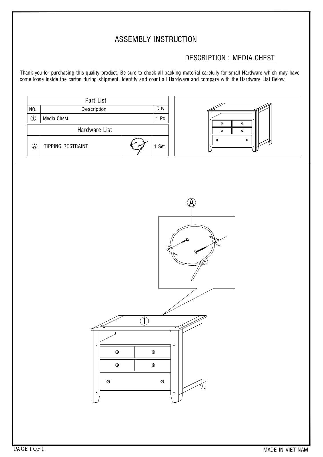 Foundstone W007989884 Assembly Instruction - ManualMachine.com