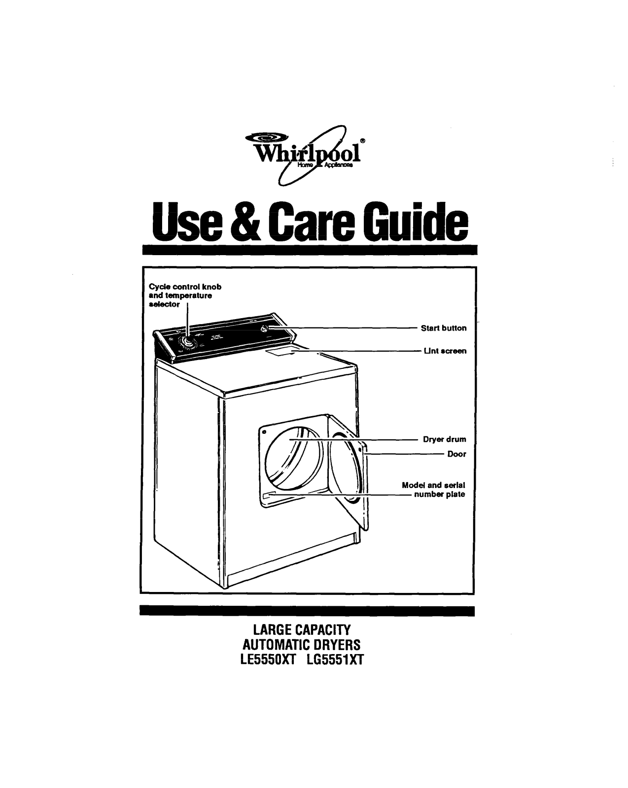 Whirlpool LG5551XT, LE5550XT User Manual - ManualMachine.com