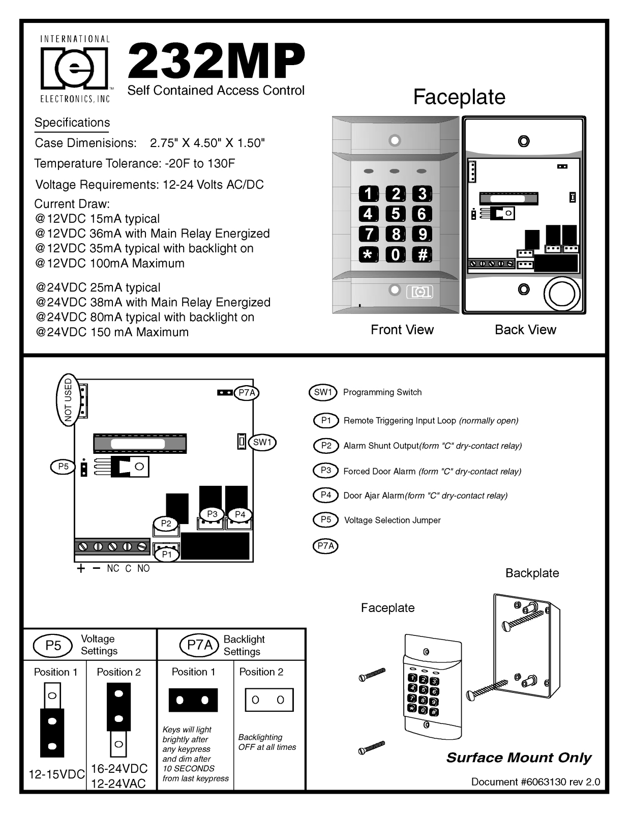 Linear 232mp Owner's Manual