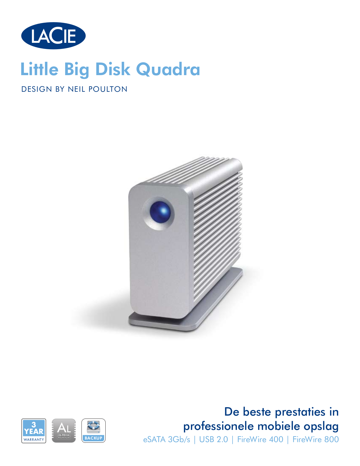 Lacie LITTLE BIG DISK QUADRA BROCHURE